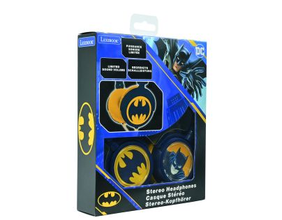 Lexibook Skladacie drôtové slúchadlá Batman s limitom hlasitosti