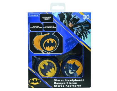 Lexibook Skladacie drôtové slúchadlá Batman s limitom hlasitosti