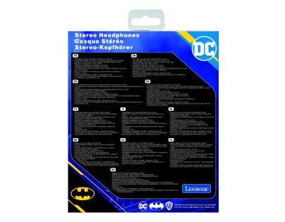 Lexibook Skladacie drôtové slúchadlá Batman s limitom hlasitosti