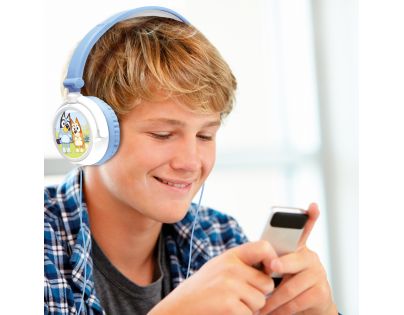 Lexibook skládací drátová sluchátka Bluey s limitem hlasitosti