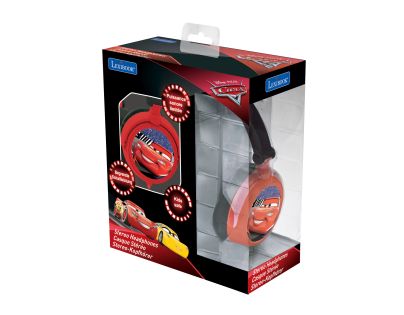 Lexibook Skladacie drôtové slúchadlá Disney Cars s limitom hlasitosti