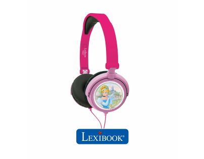 Lexibook Skladacie drôtové slúchadlá Disney princezné s limitom hlasitosti