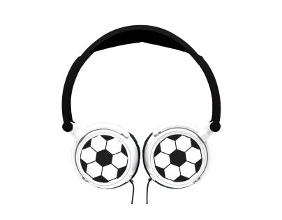 Lexibook Skladacie drôtové slúchadlá Futbal s limitom hlasitosti