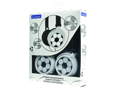 Lexibook Skladacie drôtové slúchadlá Futbal s limitom hlasitosti