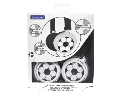 Lexibook Skladacie drôtové slúchadlá Futbal s limitom hlasitosti