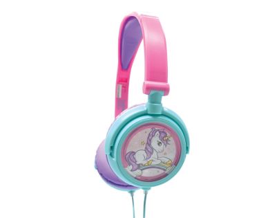 Lexibook Skladacie drôtové slúchadlá Jednorožec s limitom hlasitosti