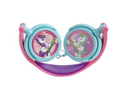 Lexibook Skladacie drôtové slúchadlá Jednorožec s limitom hlasitosti