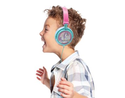 Lexibook Skladacie drôtové slúchadlá Jednorožec s limitom hlasitosti