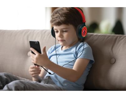 Lexibook Skladacie drôtové slúchadlá Kouzelná Beruška s limitom hlasitosti