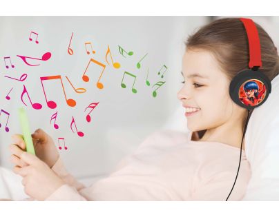 Lexibook Skladacie drôtové slúchadlá Kouzelná Beruška s limitom hlasitosti