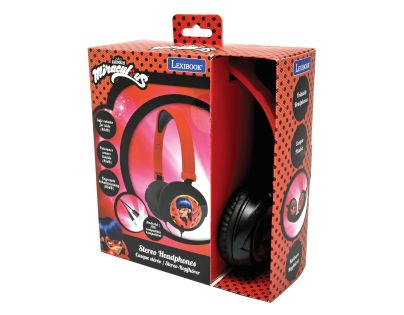 Lexibook Skladacie drôtové slúchadlá Kouzelná Beruška s limitom hlasitosti