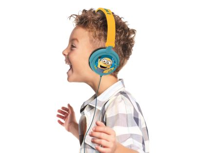 Lexibook Skladacie drôtové slúchadlá Mimoni s limitom hlasitosti