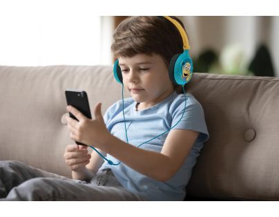 Lexibook Skladacie drôtové slúchadlá Mimoni s limitom hlasitosti