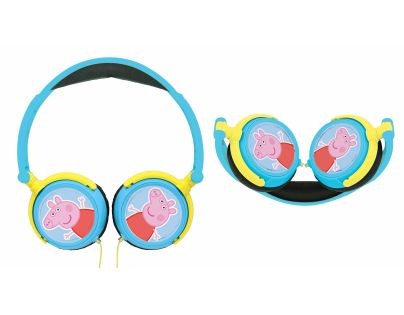 Lexibook Skladacie drôtové slúchadlá Prasiatko Peppa s limitom hlasitosti