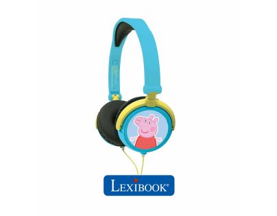 Lexibook Skladacie drôtové slúchadlá Prasiatko Peppa s limitom hlasitosti