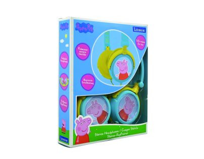 Lexibook Skladacie drôtové slúchadlá Prasiatko Peppa s limitom hlasitosti