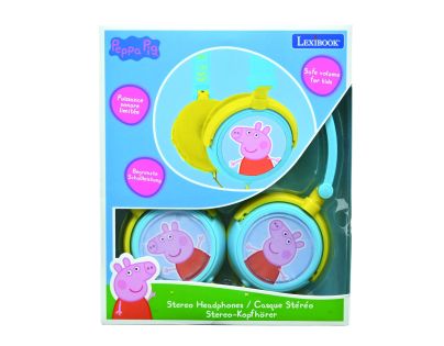 Lexibook Skladacie drôtové slúchadlá Prasiatko Peppa s limitom hlasitosti