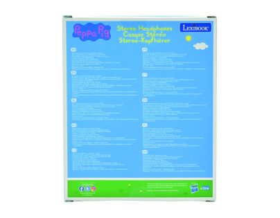 Lexibook Skladacie drôtové slúchadlá Prasiatko Peppa s limitom hlasitosti