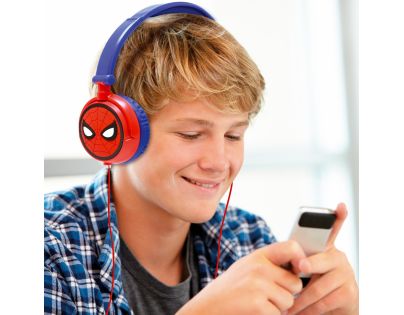 Lexibook Skladacie drôtové slúchadlá Spiderman s limitom hlasitosti