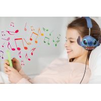 Lexibook Skladacie drôtové slúchadlá Stitch s limitom hlasitosti 5