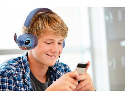 Lexibook Skladacie drôtové slúchadlá Stitch s limitom hlasitosti