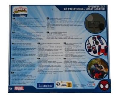 Lexibook Spidey set vysielačky, ďalekohľad, baterka, kompas