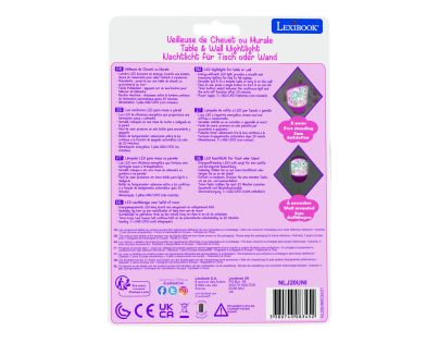 Lexibook Stolová a nástenná lampička Jednorožec