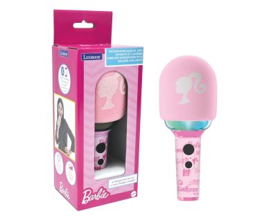 Lexibook Svietiaci bezdrôtový karaoke mikrofón Barbie