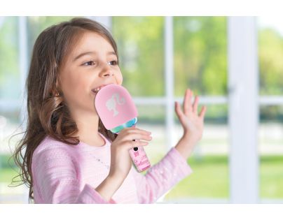 Lexibook Svietiaci bezdrôtový karaoke mikrofón Barbie