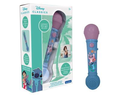 Lexibook Svietiaci mikrofón Stitch s melódiami