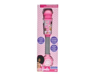 Lexibook Svietiace trendy mikrofón Barbie s melódiami