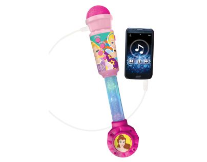 Lexibook Svietiace trendy mikrofón Disney princeznej s melódiami