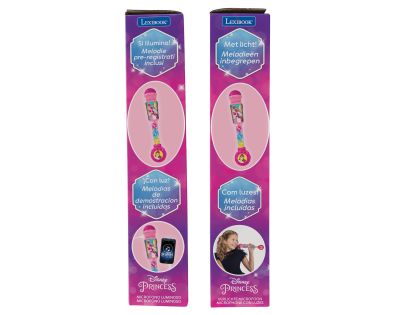 Lexibook Svietiace trendy mikrofón Disney princeznej s melódiami