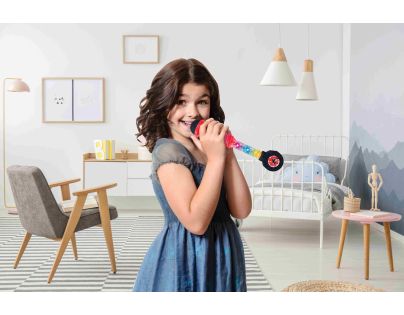 Lexibook Svietiace trendy mikrofón Čarovná Lienka s melódiami