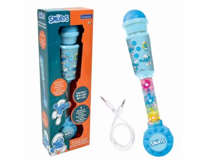 Lexibook Svietiace trendy mikrofón Šmolkovia s melódiami