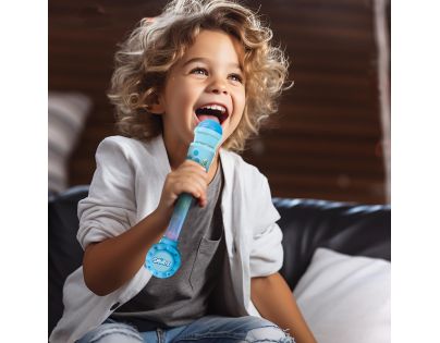 Lexibook Svietiace trendy mikrofón Šmolkovia s melódiami