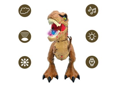 Lexibook T-Rex na diaľkové ovládanie s dymovými efektmi
