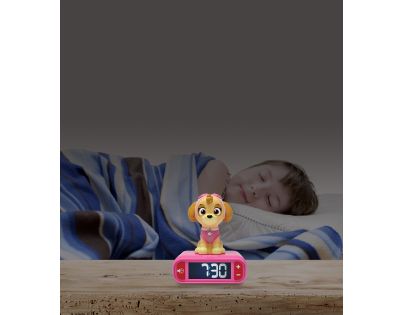 Lexibook Tlapková patrola Budík so svietiacou figúrkou