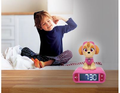 Lexibook Tlapková patrola Budík so svietiacou figúrkou