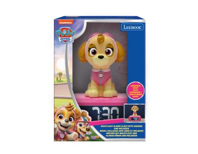 Lexibook Tlapková patrola Budík so svietiacou figúrkou