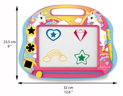Lexibook Viacfarebná kresliaca tabuľka Jednorožec s pečiatkami