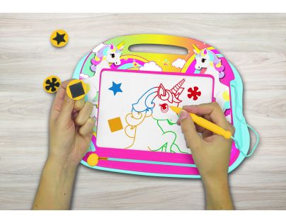 Lexibook Viacfarebná kresliaca tabuľka Jednorožec s pečiatkami