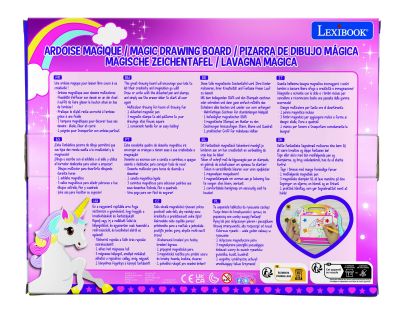 Lexibook Viacfarebná kresliaca tabuľka Jednorožec s pečiatkami