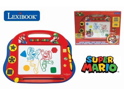 Lexibook Viacfarebná kresliaca tabuľka Super Mario s pečiatkami