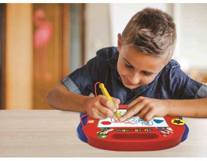 Lexibook Viacfarebná kresliaca tabuľka Super Mario s pečiatkami