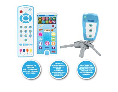 Lexibook Vzdelávací mobilný telefón, diaľkové ovládanie a kľúčenka