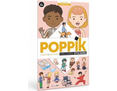 Poppik Samolepkový plagát vzdelávací Ľudské telo