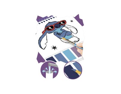 Lilo a Stitch blok s omaľovánkami a farbami