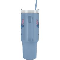Lilo a Stitch cestovný hrnček so slamkou modrý 2