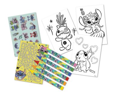 Lilo a Stitch pracovné listy s farbami